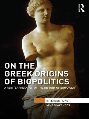cover image of On the Greek Origins of Biopolitics